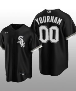 Chicago White Sox yourname Black 2020 Authentic Alternate Player Jersey