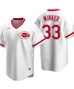 Cincinnati Reds Jesse Winker White Cooperstown Collection Home Jersey