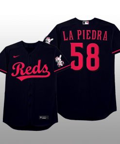 Cincinnati Reds Luis Castillo 2021 MLB Players Weekend Nickname Navy Jersey