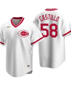 Cincinnati Reds Luis Castillo White Cooperstown Collection Home Jersey