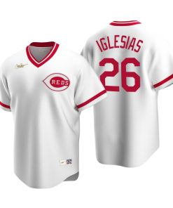 Cincinnati Reds Raisel Iglesias White Cooperstown Collection Home Jersey