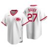 Cincinnati Reds Trevor Bauer White Cooperstown Collection Home Jersey