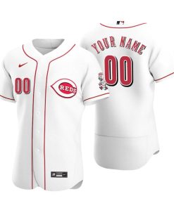 Cincinnati Reds White 2020 Home Authentic Custom Men's Jersey