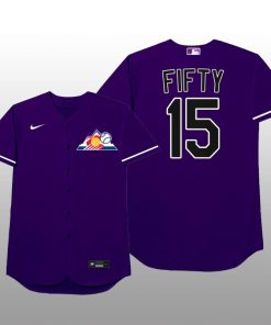 Colorado Rockies Raimel Tapia 2021 MLB Players Weekend Nickname Purple Jersey
