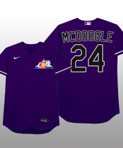 Colorado Rockies Ryan McMahon 2021 MLB Players Weekend Nickname Purple Jersey