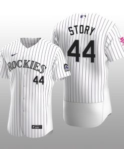 Colorado Rockies Trevor Story 2021 MLB All-Star Game Home Run Derby White Purple Jersey