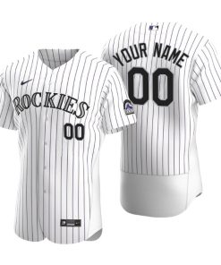 Colorado Rockies White 2020 Home Authentic Custom Men's Jersey