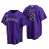 Colorado Rockies Zac Veen Purple 2020 MLB Draft Alternate Replica Jersey
