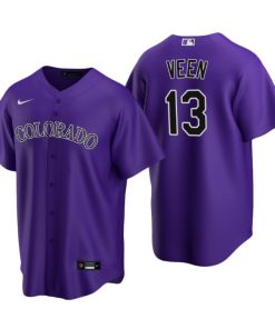 Colorado Rockies Zac Veen Purple 2020 MLB Draft Alternate Replica Jersey