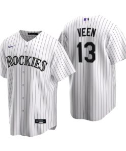 Colorado Rockies Zac Veen White 2020 MLB Draft Home Replica Jersey