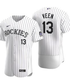 Colorado Rockies Zac Veen White Authentic 2020 MLB Draft Home Jersey