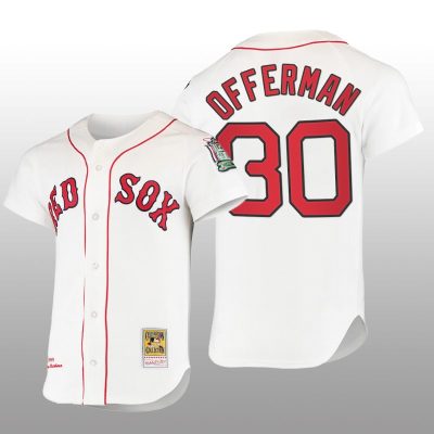 Cooperstown Collection Boston Red Sox Jose Offerman White Authentic Home Jersey