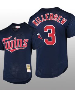 Cooperstown Collection Minnesota Twins Harmon Killebrew Batting Practice Navy Mesh Jersey