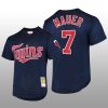 Cooperstown Collection Minnesota Twins Joe Mauer Batting Practice Navy Mesh Jersey