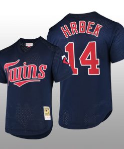 Cooperstown Collection Minnesota Twins Kent Hrbek Batting Practice Navy Mesh Jersey