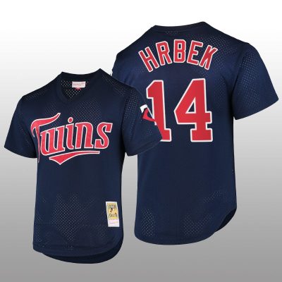 Cooperstown Collection Minnesota Twins Kent Hrbek Batting Practice Navy Mesh Jersey