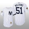 Cooperstown Collection New York Yankees Bernie Williams Authentic Home White Jersey