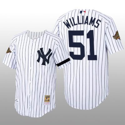 Cooperstown Collection New York Yankees Bernie Williams Authentic Home White Jersey