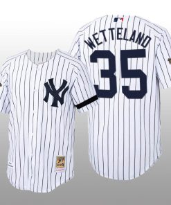 Cooperstown Collection New York Yankees John Wetteland Authentic Home White Jersey