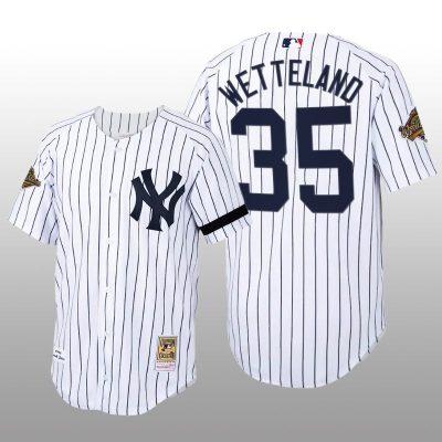 Cooperstown Collection New York Yankees John Wetteland Authentic Home White Jersey