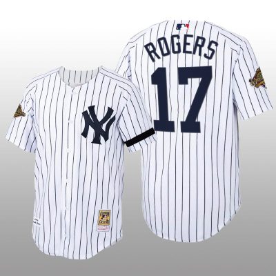 Cooperstown Collection New York Yankees Kenny Rogers Authentic Home White Jersey