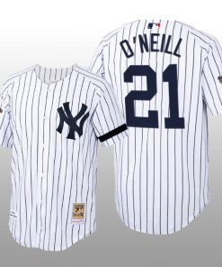 Cooperstown Collection New York Yankees Paul O'Neill Authentic Home White Jersey