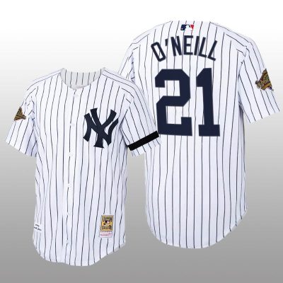 Cooperstown Collection New York Yankees Paul O'Neill Authentic Home White Jersey