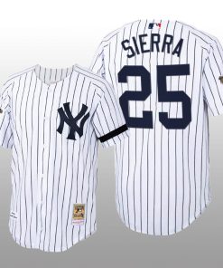 Cooperstown Collection New York Yankees Ruben Sierra Authentic Home White Jersey