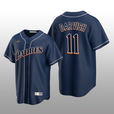 Cooperstown Collection Yu Darvish San Diego Padres Navy Men's Jersey