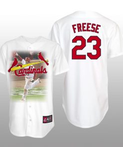 David Freese Graphic Cardinals Jersey White Men's