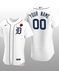 Detroit Tigers Custom Authentic White 2021 Memorial Day Jersey