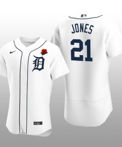 Detroit Tigers JaCoby Jones Authentic White 2021 Memorial Day Jersey