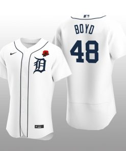 Detroit Tigers Matthew Boyd Authentic White 2021 Memorial Day Jersey