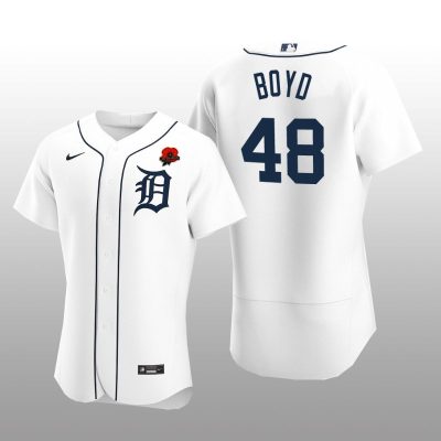 Detroit Tigers Matthew Boyd Authentic White Memorial Day Jersey