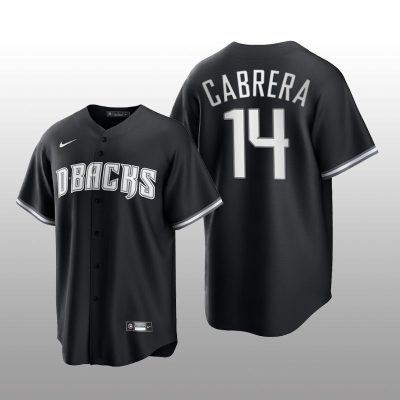 Diamondbacks Asdrubal Cabrera All Black Fashion Serise Replica Jersey Black White