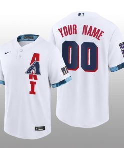Diamondbacks Custom 2021 MLB All-Star Game Replica White Jersey