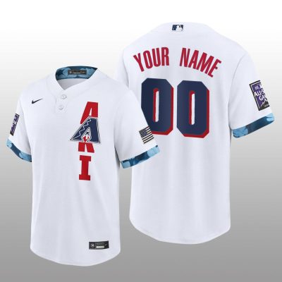 Diamondbacks Custom MLB All-Star Game Replica White Jersey