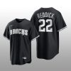 Diamondbacks Josh Reddick 2021 All Black Fashion Serise Replica Jersey Black White