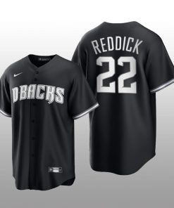 Diamondbacks Josh Reddick 2021 All Black Fashion Serise Replica Jersey Black White