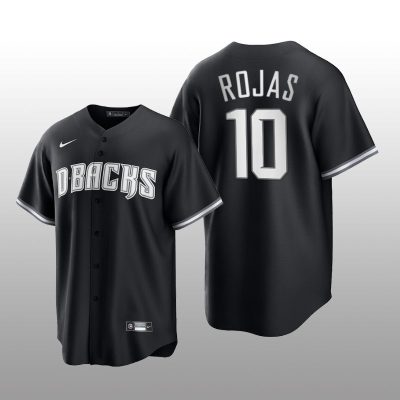 Diamondbacks Josh Rojas All Black Fashion Serise Replica Jersey Black White