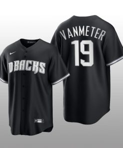 Diamondbacks Josh VanMeter 2021 All Black Fashion Serise Replica Jersey Black White