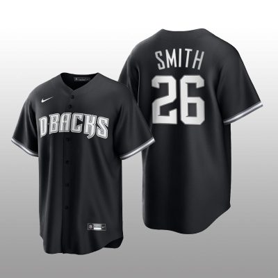 Diamondbacks Pavin Smith All Black Fashion Serise Replica Jersey Black White