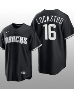 Diamondbacks Tim Locastro 2021 All Black Fashion Serise Replica Jersey Black White