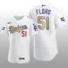 Dodgers 2021 Gold Program Dylan Floro White Patch Authentic Jersey