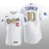 Dodgers 2021 Gold Program Justin Turner White Patch Authentic Jersey