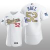 Dodgers 2021 Gold Program Pedro Baez White Patch Authentic Jersey