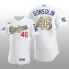 Dodgers 2021 Gold Program Tony Gonsolin White Patch Authentic Jersey