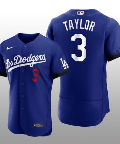 Dodgers Chris Taylor 2021 City Connect Royal Authentic Jersey