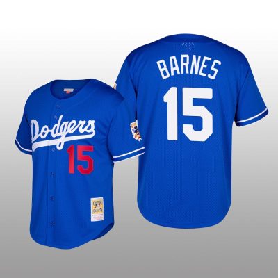Dodgers Cooperstown Collection Austin Barnes Royal Mesh Batting Practice Jersey