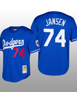 Dodgers Cooperstown Collection Kenley Jansen Royal Mesh Batting Practice Jersey